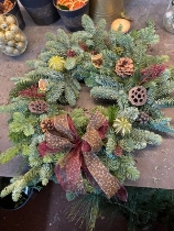 Saturday 22nd November, afternoon Christmas door wreath workshop.  (2pm start)